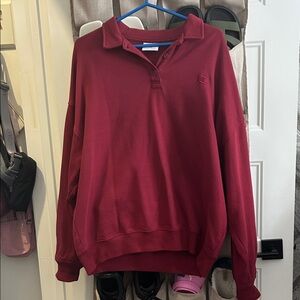 Champion Women's Red Crew Neck Sweater